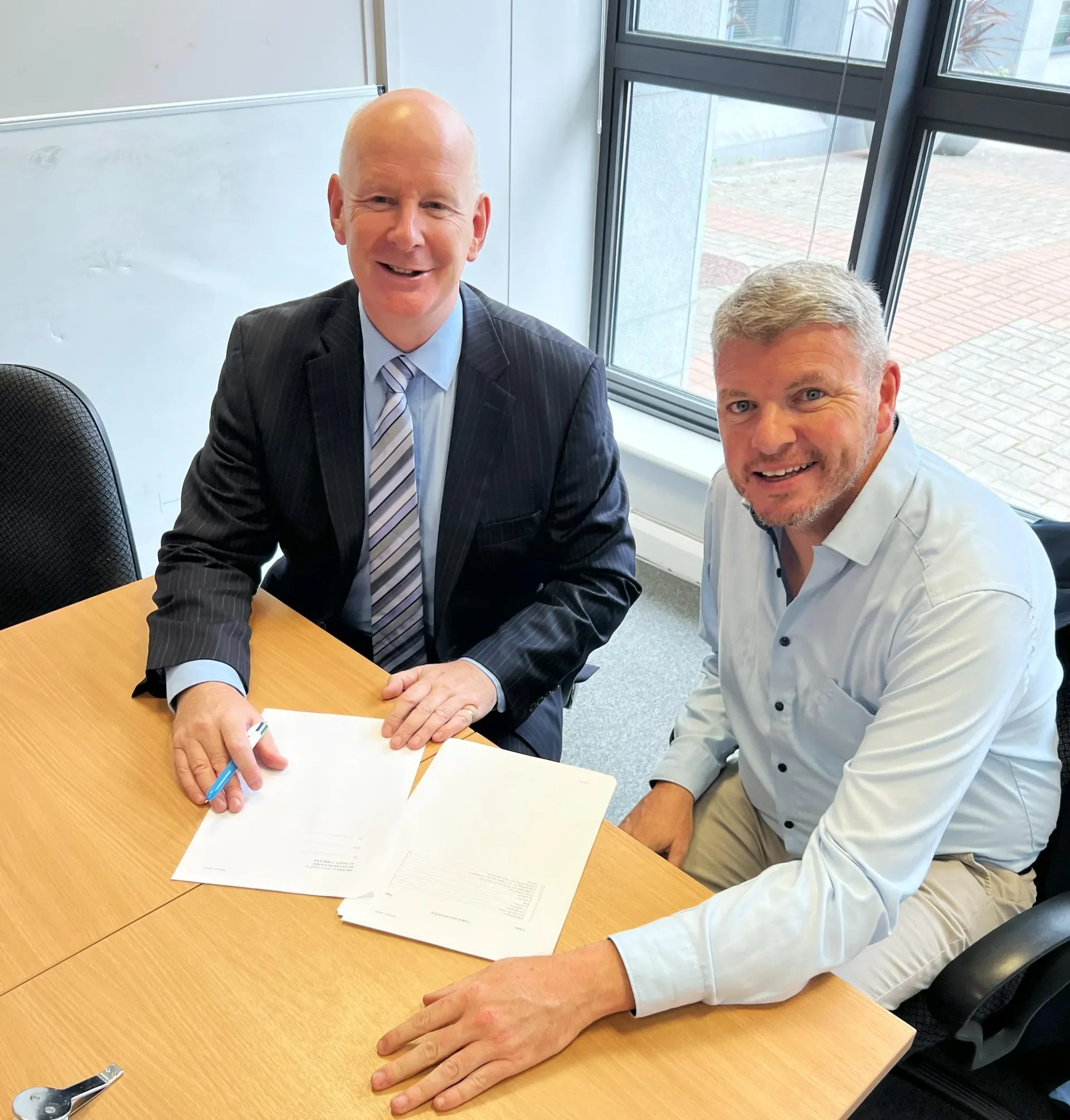 Cathal Maye CEO of DCU Language Services and Graham Clifford, co-founder of Translate Ireland.