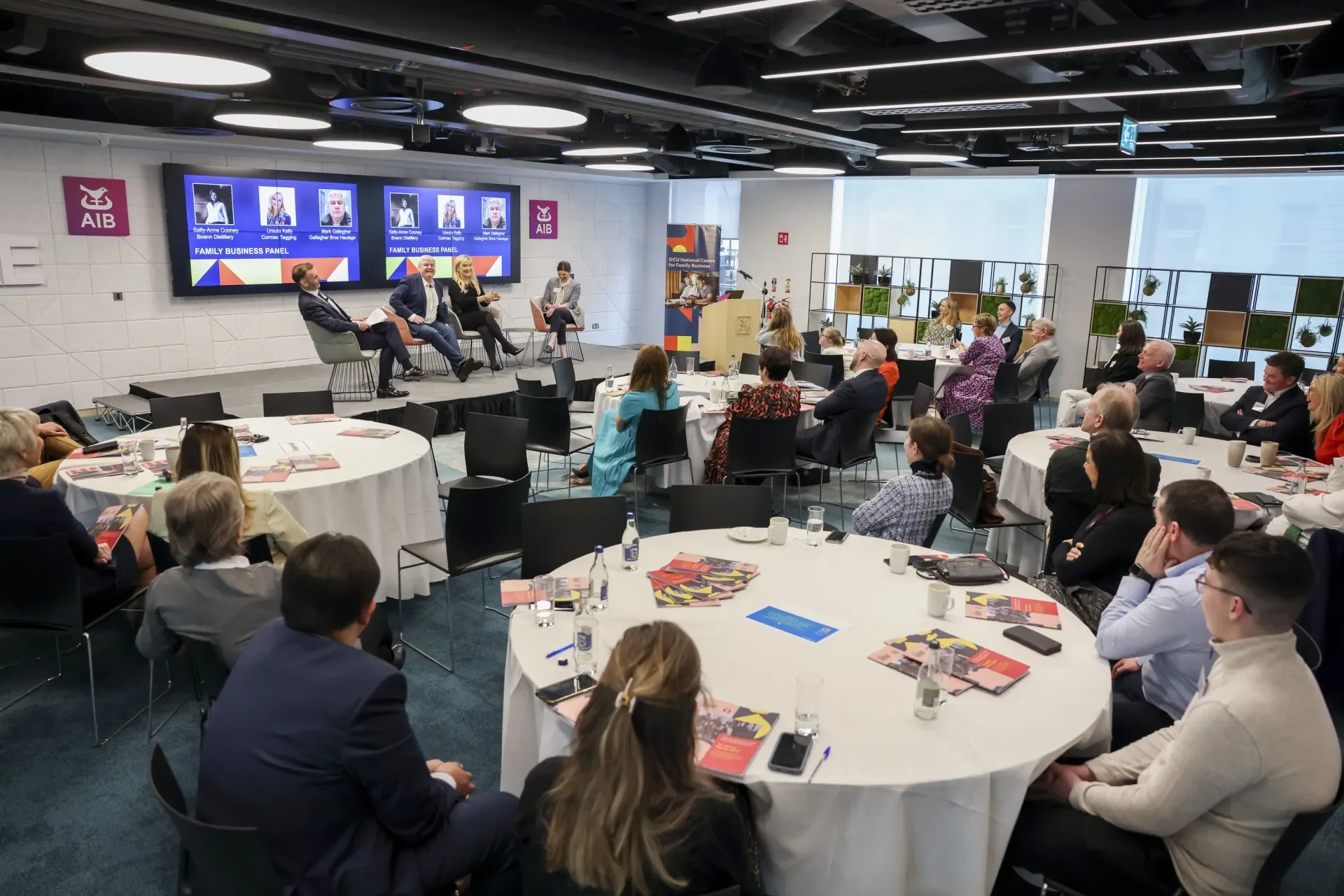 Wide view of the launch of the DCU NCFB succession report