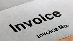 Photo of invoice