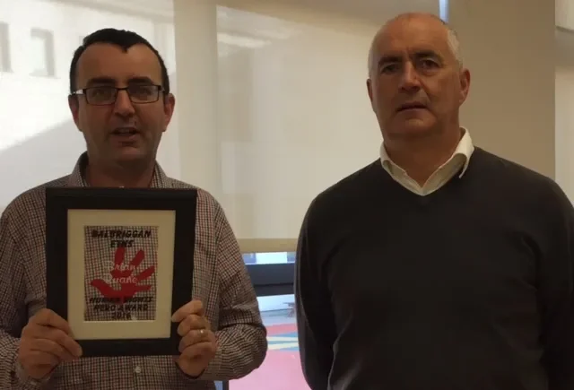Brian Ruane receives Human Rights Hero award