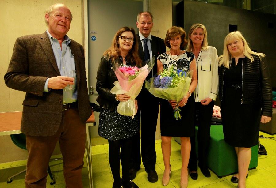 Alan Sayles, Dr. Gerry Shiels, Dr. Ellen Reynor, Dr. Fiona King, Dr. Therese McPhillips and Joanne Gergory