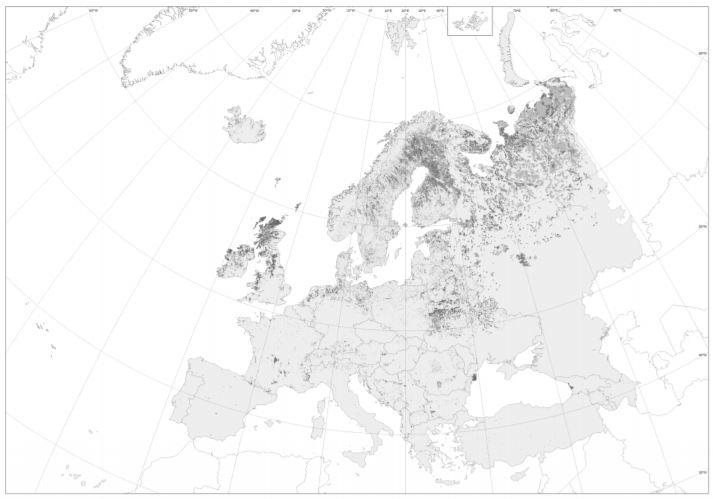 The peatland map of Europe