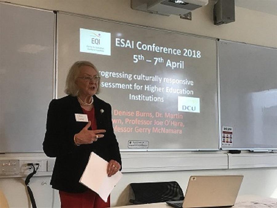 Dr. Denise Burns, EQI presenting at ESAI 2018