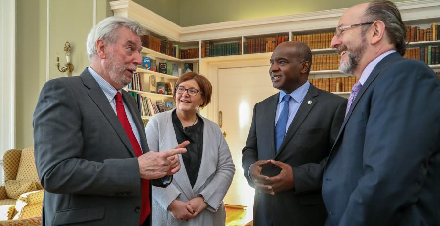 Dr. Alie Kabba, Sierra Leone’s Foreign Minister, visits DCU