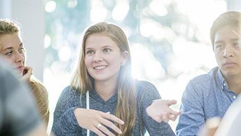 Students chatting