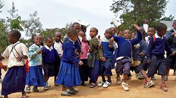 Group of children outdoors