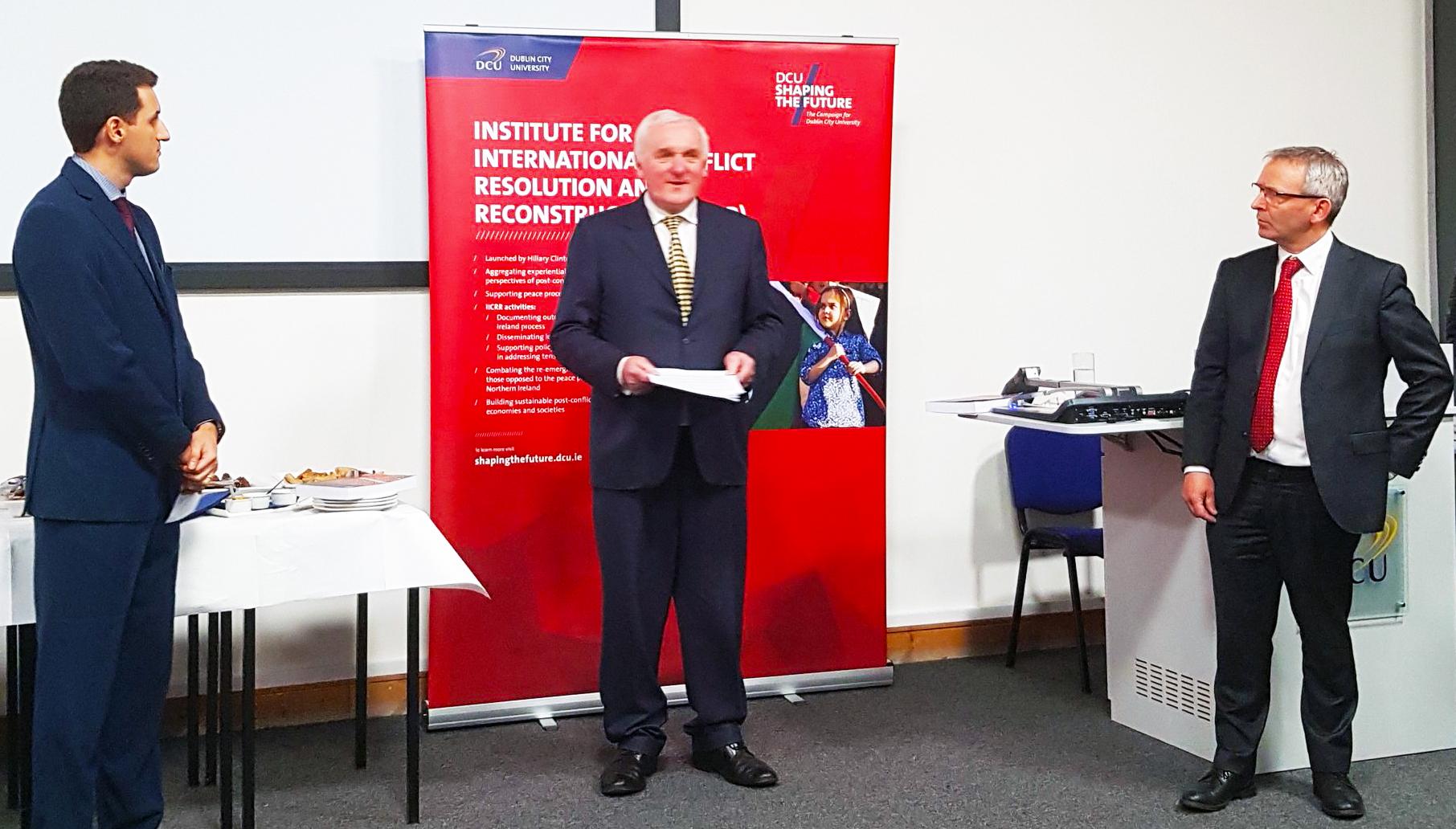 Bertie Ahern launching Handbook of State Recognition book