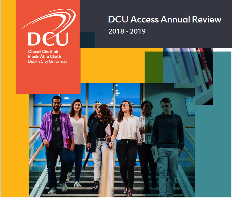 DCU Access Annual Review Cover 2018/19. 