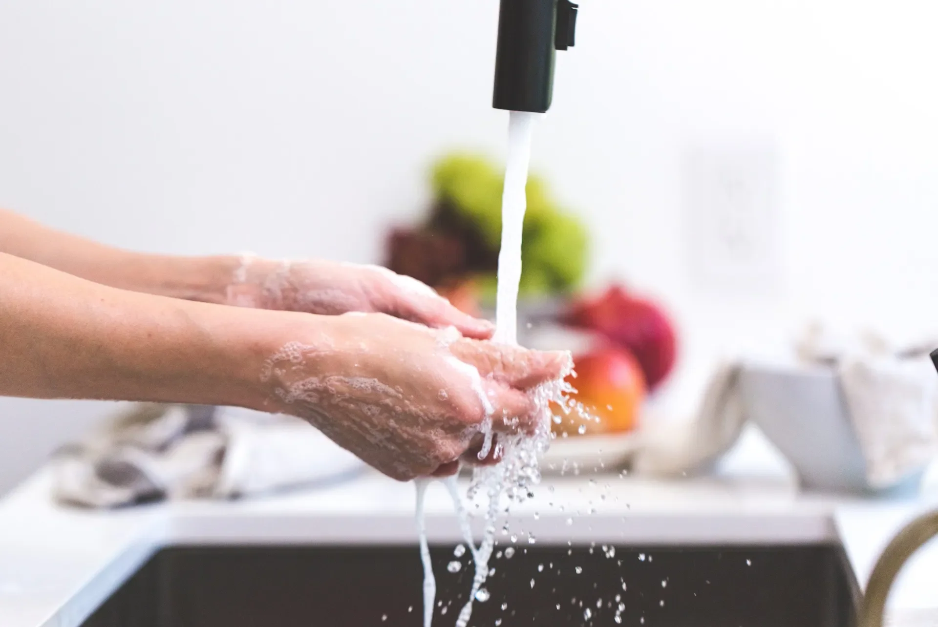 Wash hands thoroughly