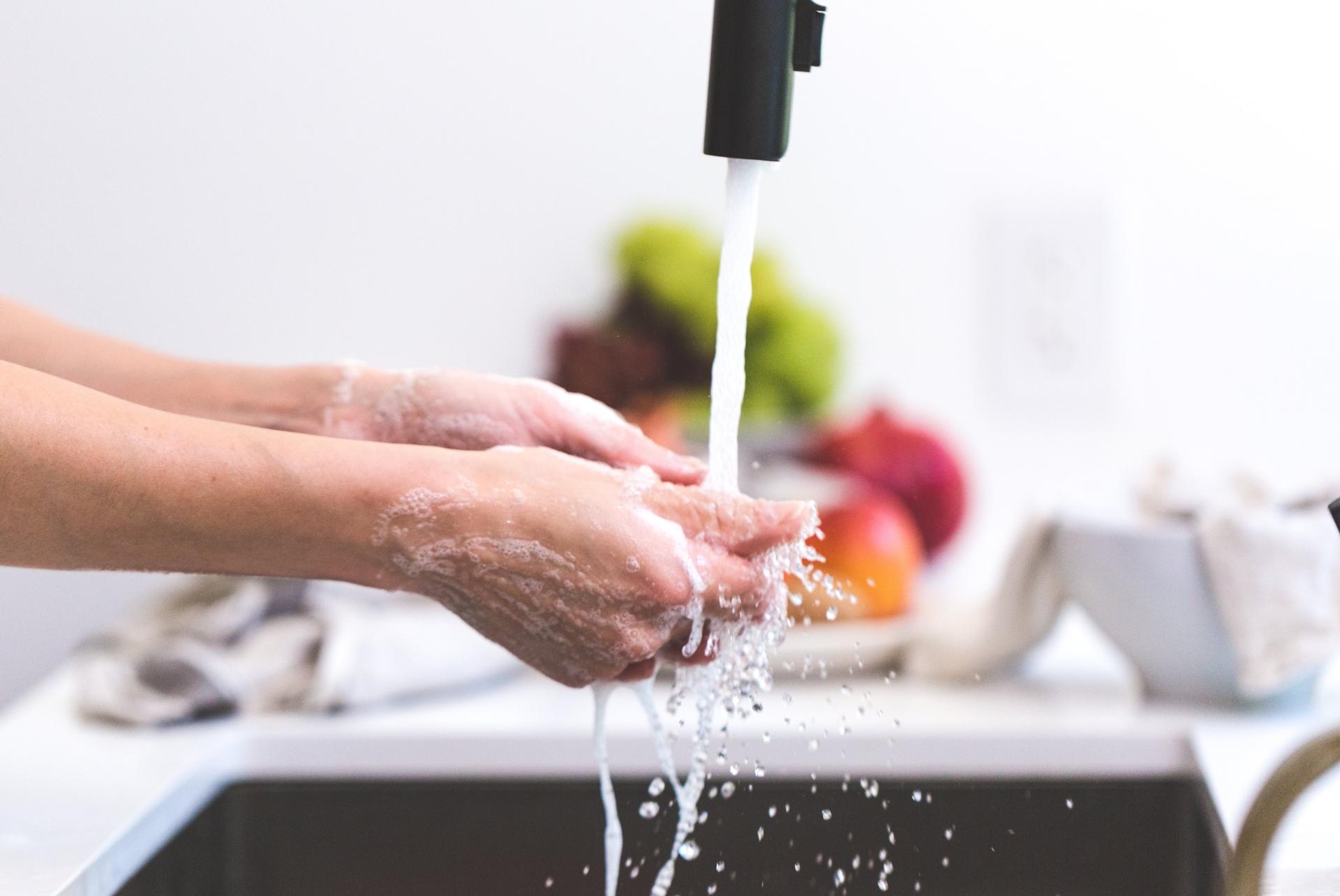 Wash hands thoroughly