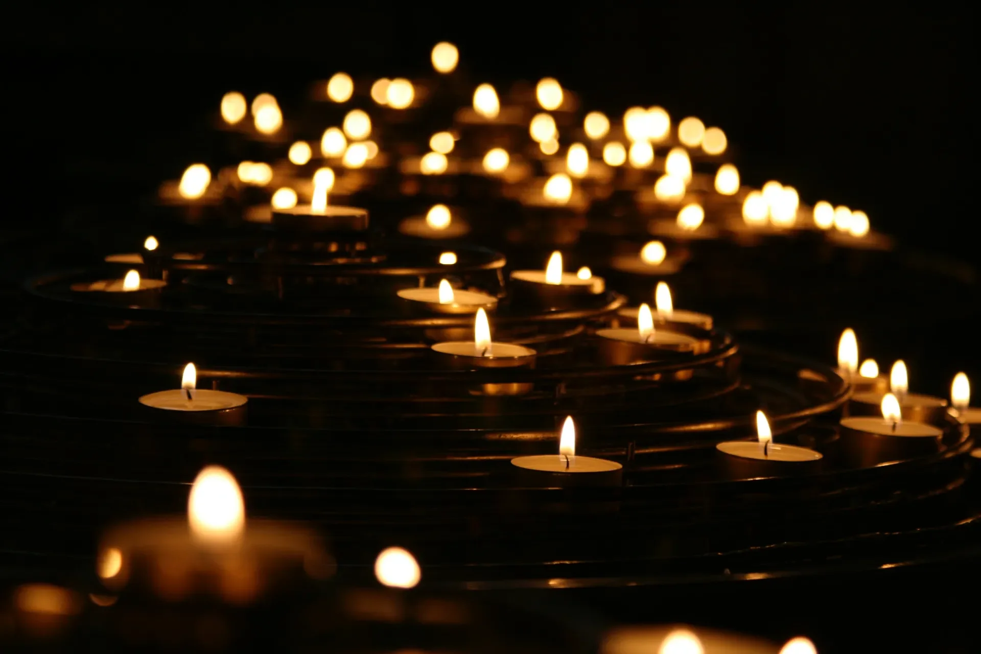 Candles in the dark