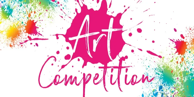Colorful notice of an art competition