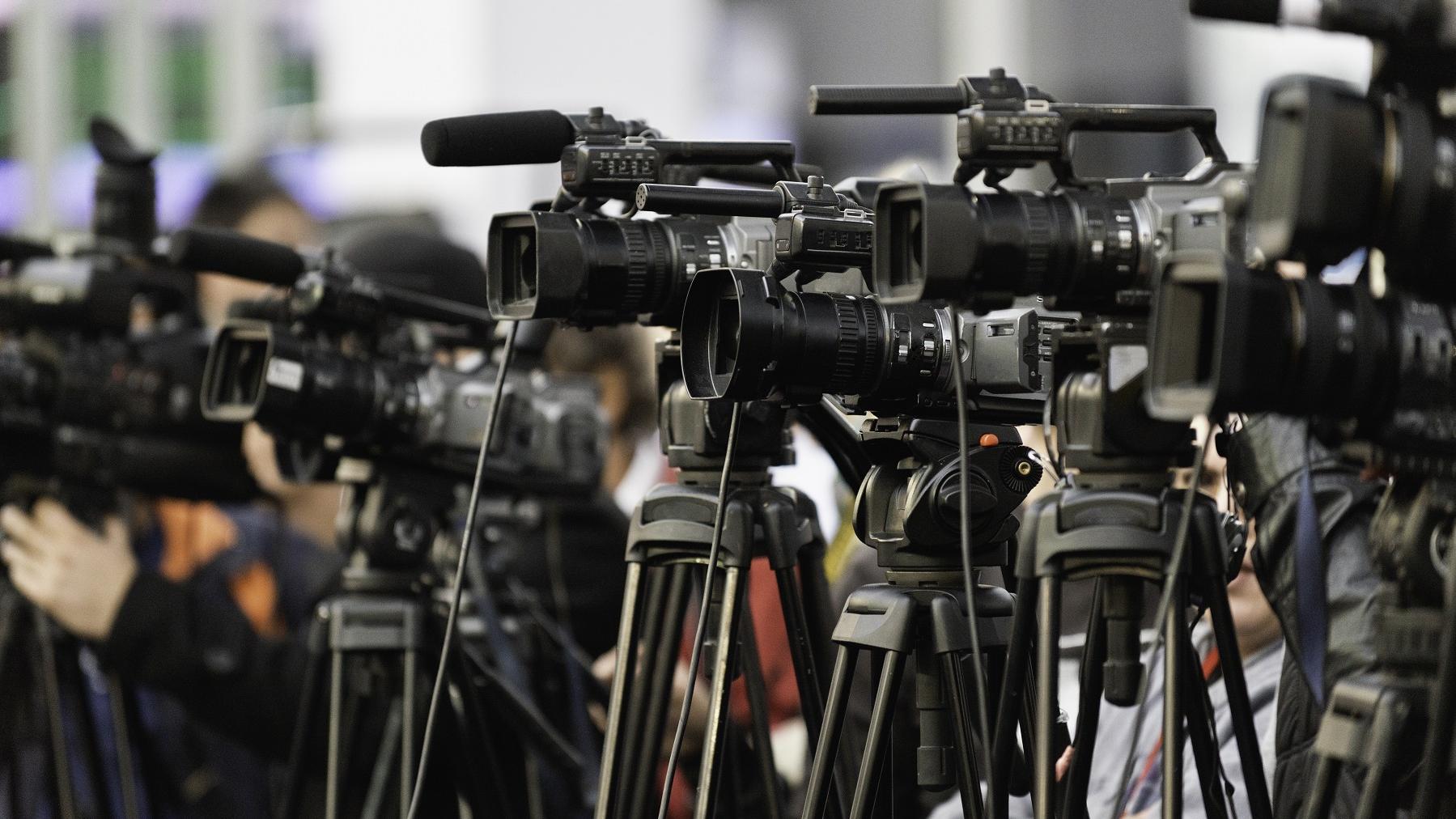 Image shows a range of TV cameras 