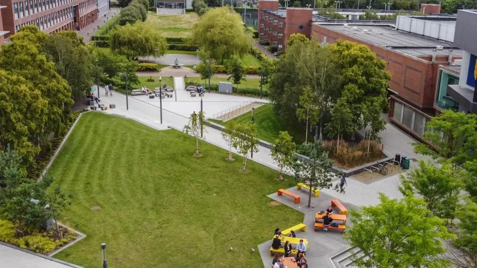 Aerial shot of DCU Glasnevin Campus
