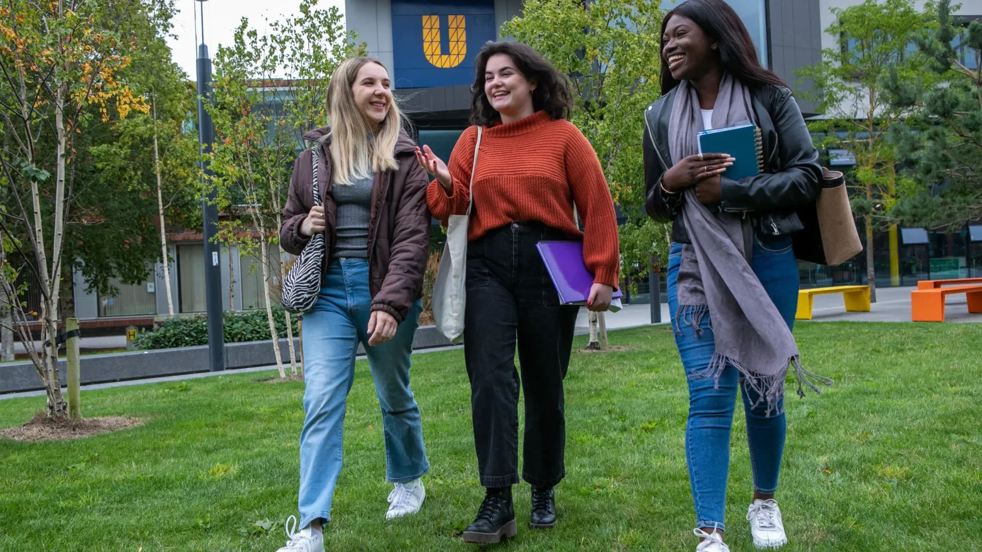 Image showing a group of female students on DCU's Glasnevin campus