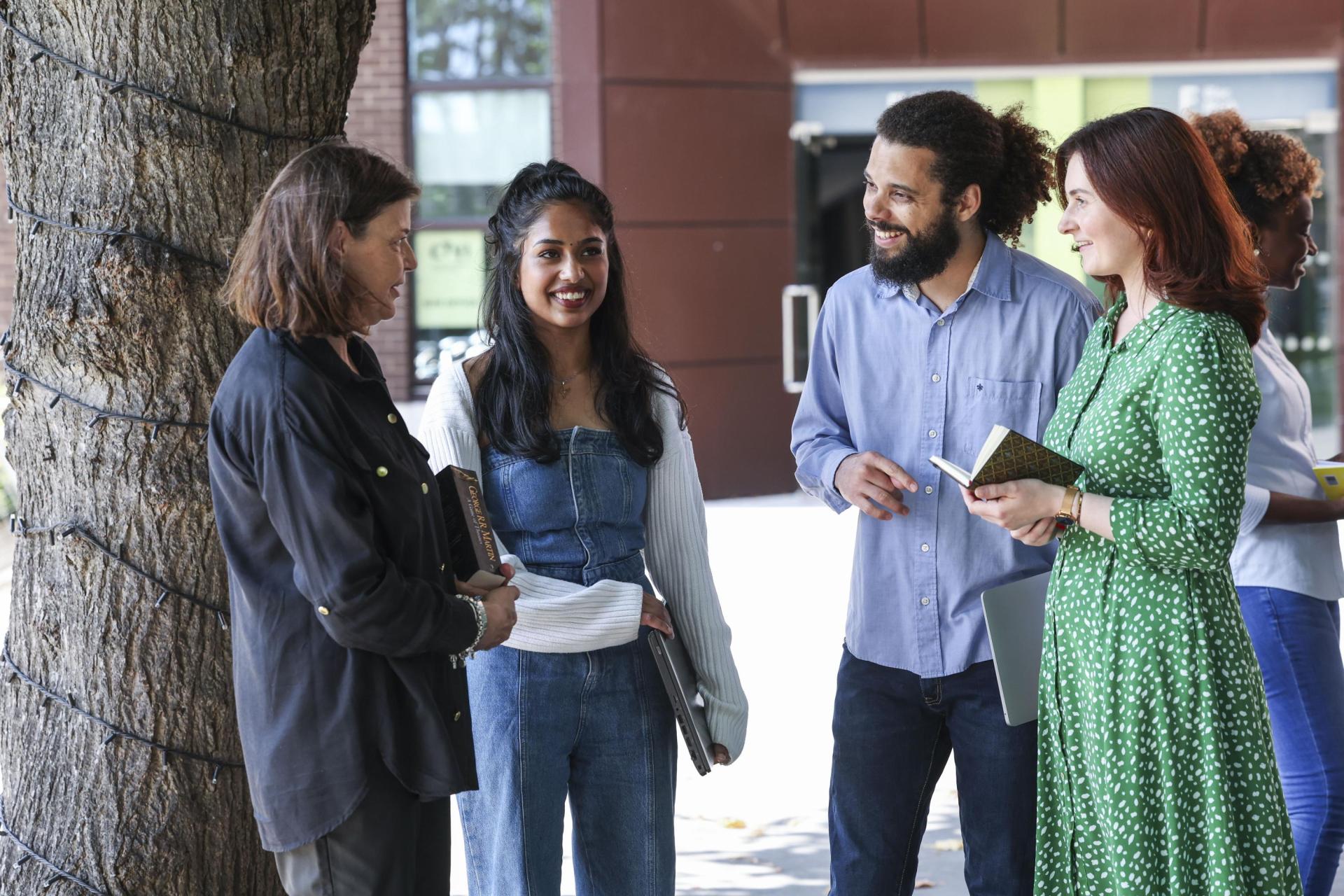 Group of students chatting