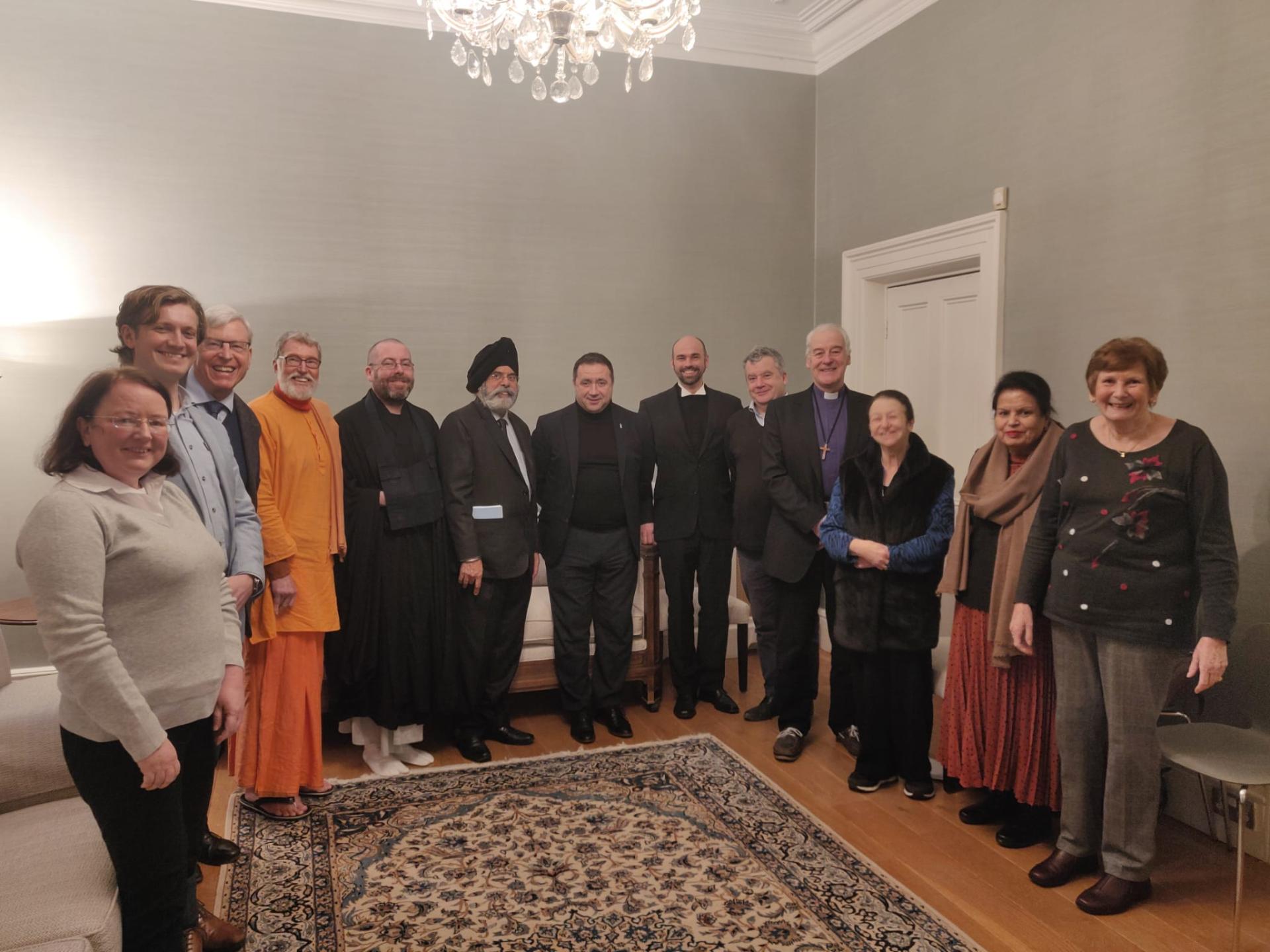 Philip McDonagh speaks at the National Bahá'í Centre, Ireland on World Religion Day