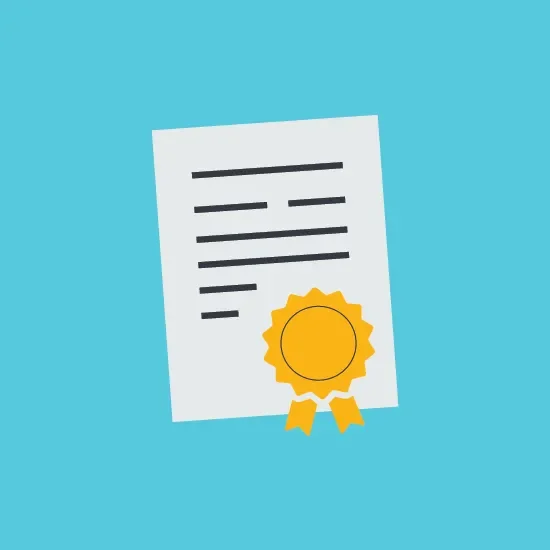 Cartoon image of a contract