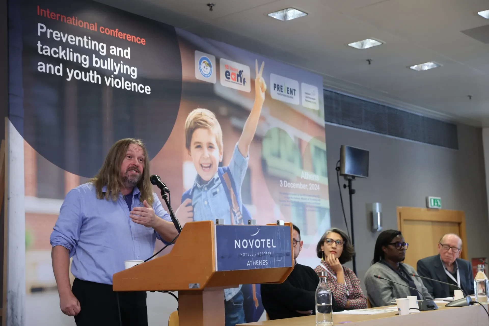 Prof Paul Downes speaking at AntiBullying Conference