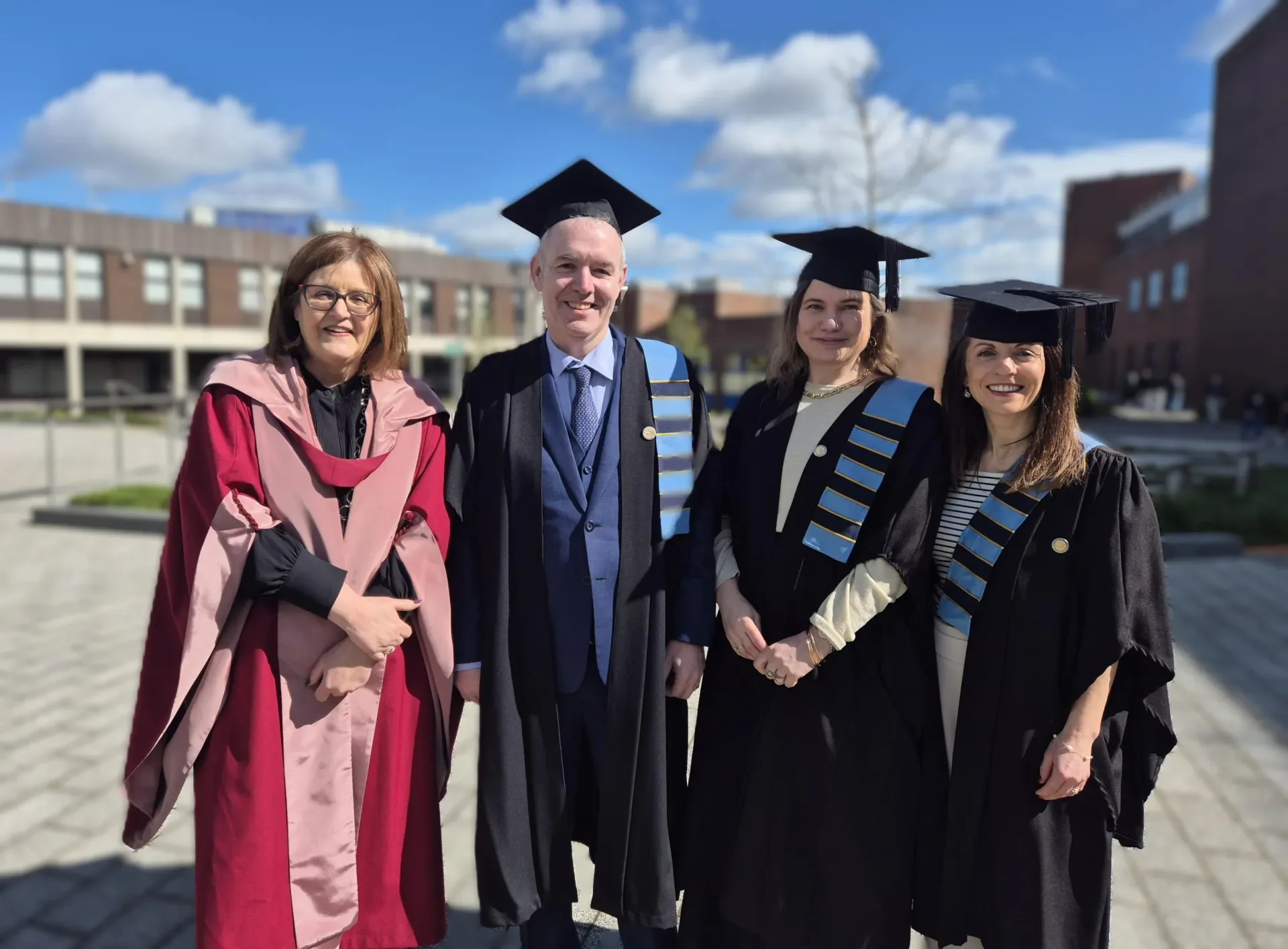 Prof Anne Looney, Anthony Burke, Catherine Sheerin (O'Harte), Anne O'Connell