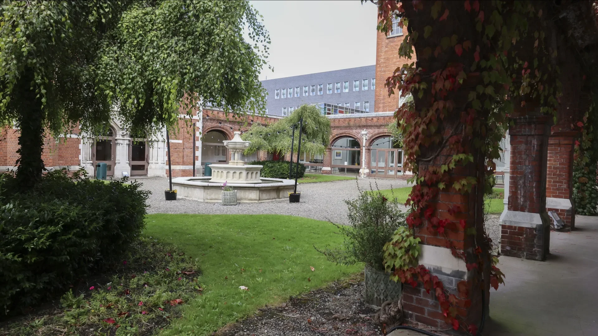 Shows the 'Quad' in DCU's St Patrick's Campus