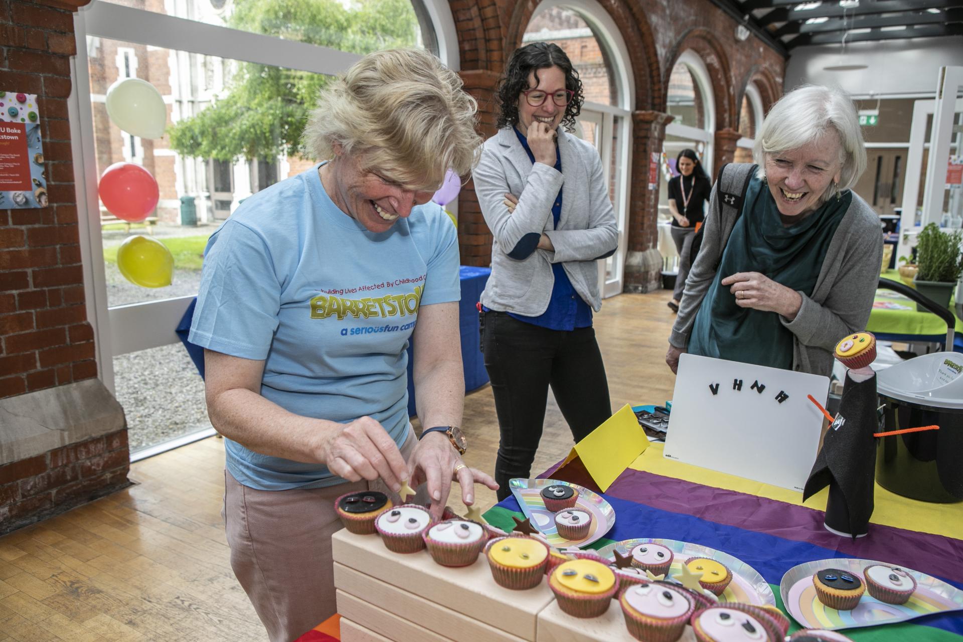 Shows Aishling Silke with her fairy buns during the DCU Bake Off for Barretstown event