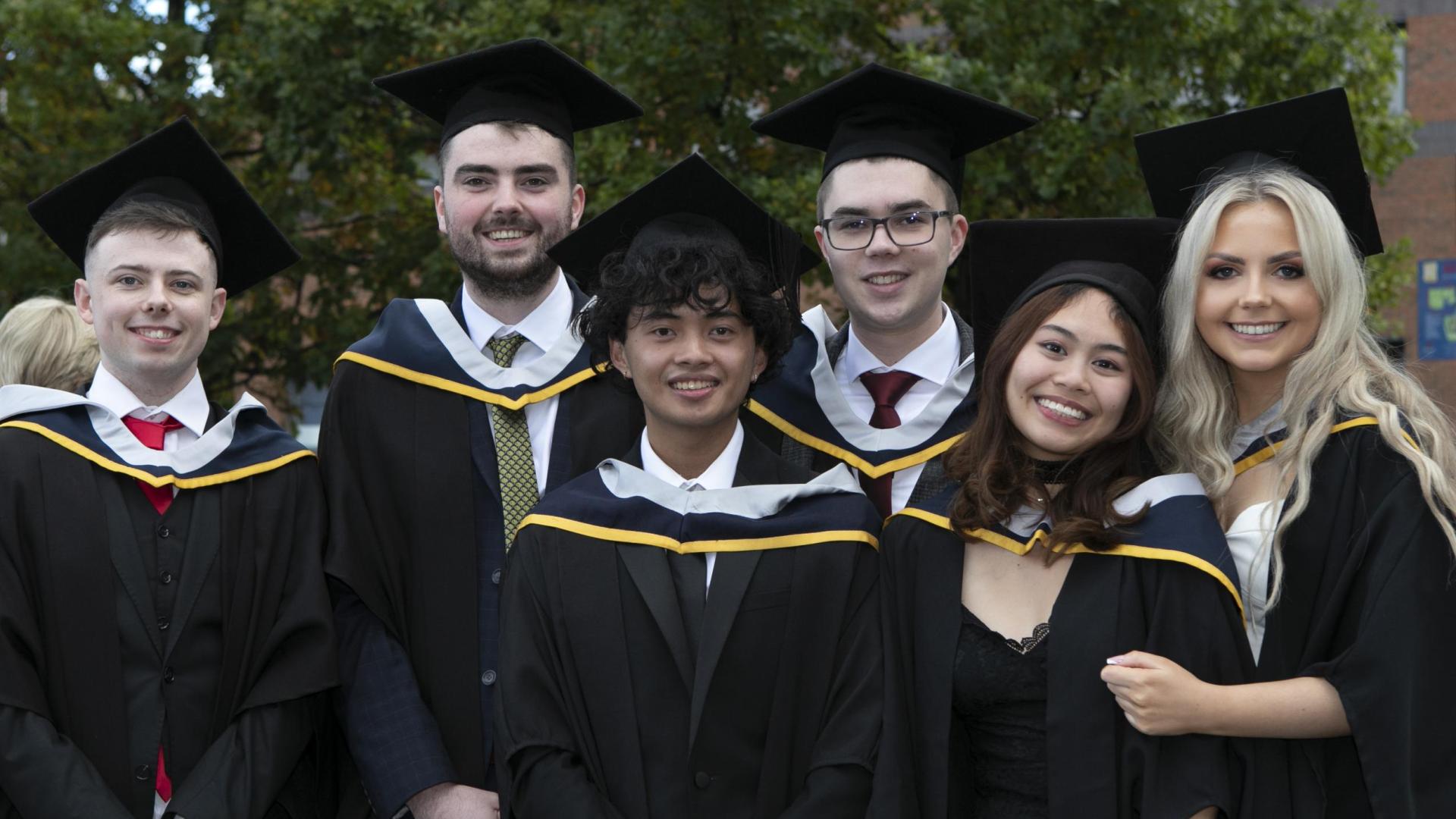 Group of students in Graduation robes