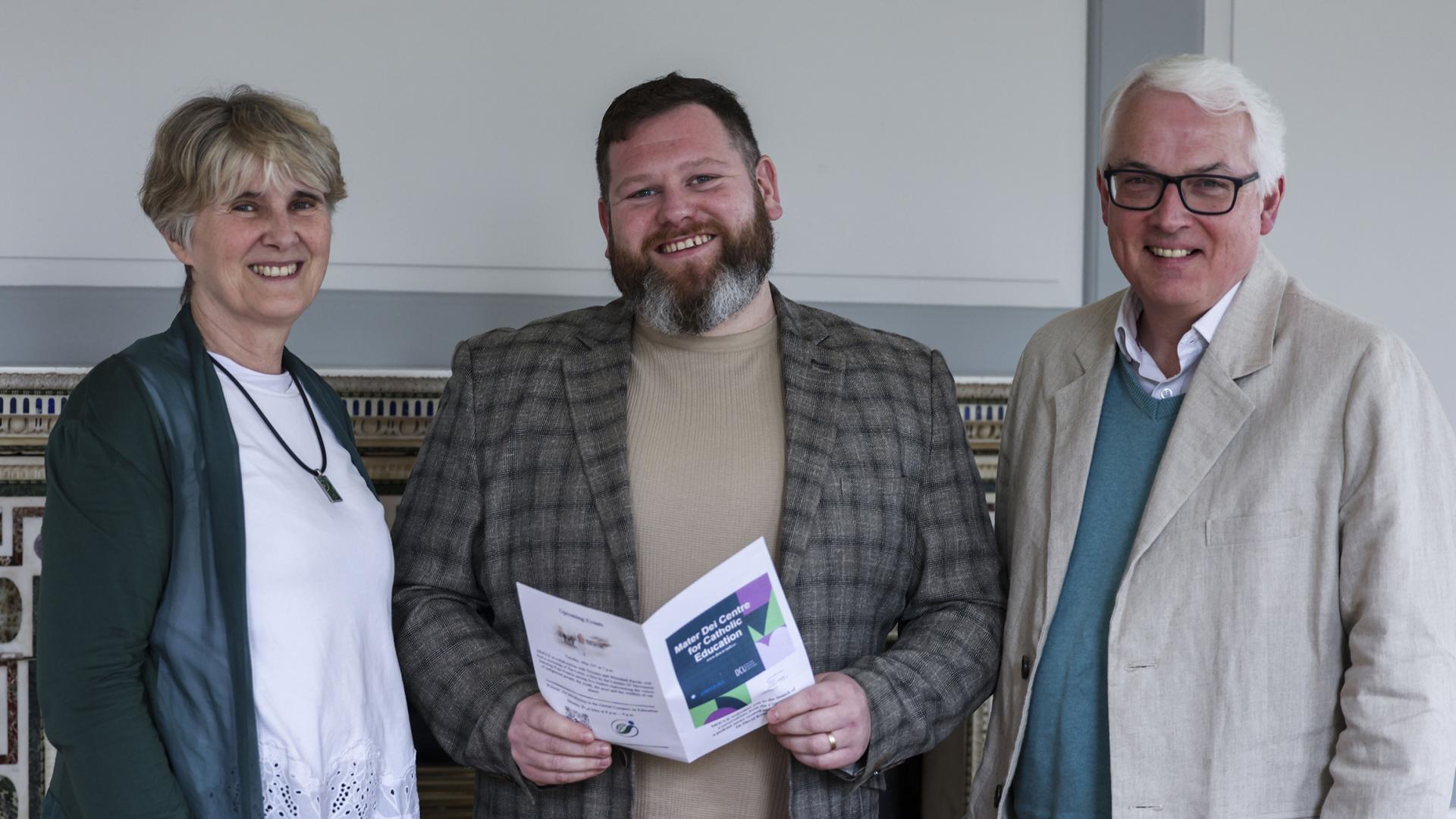 Shows people at Conversations in Classroom podcast series launch