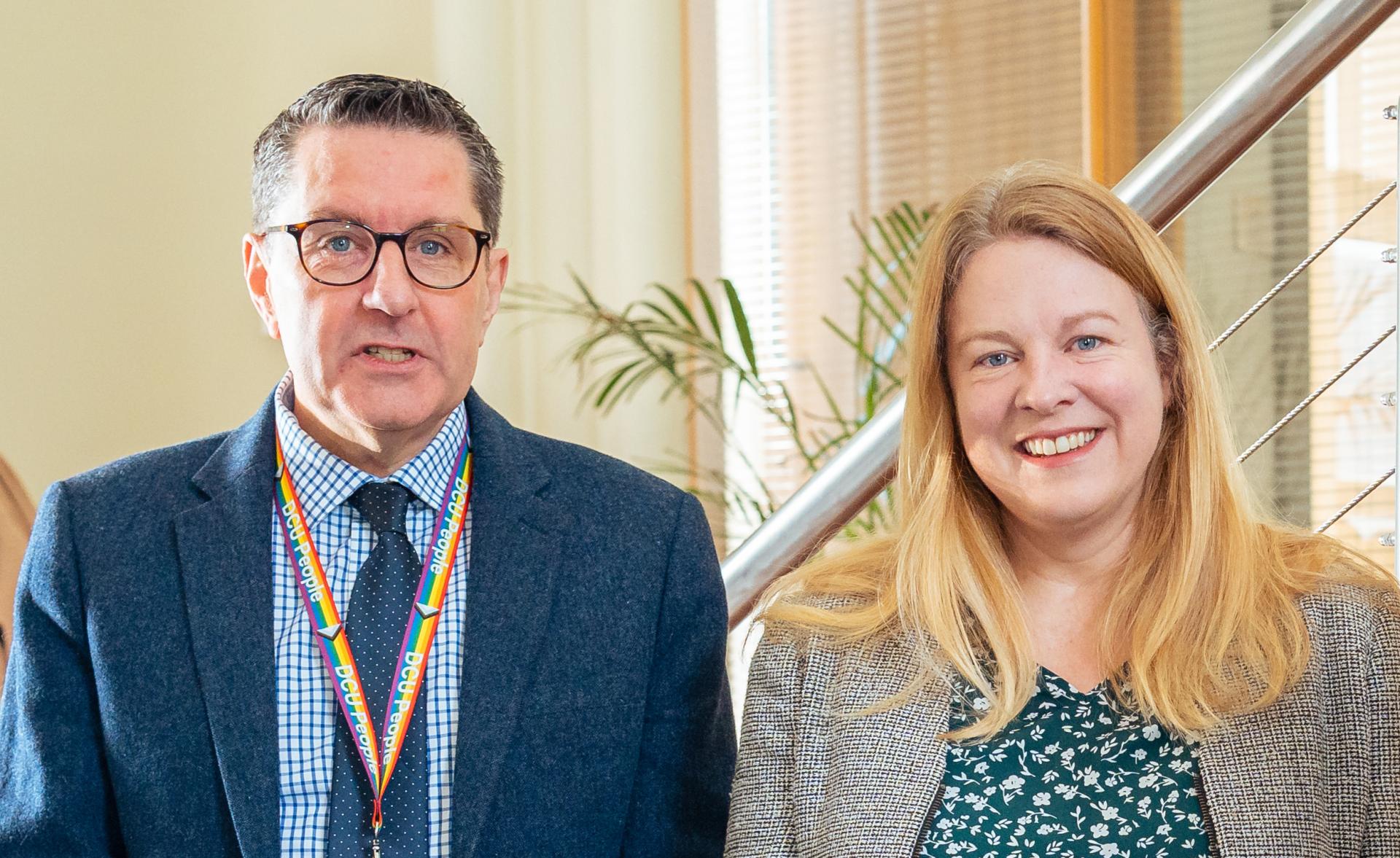 Shows Prof James O'Higgins Norman and Niamh Hodnett, Online Safety Commissioner 