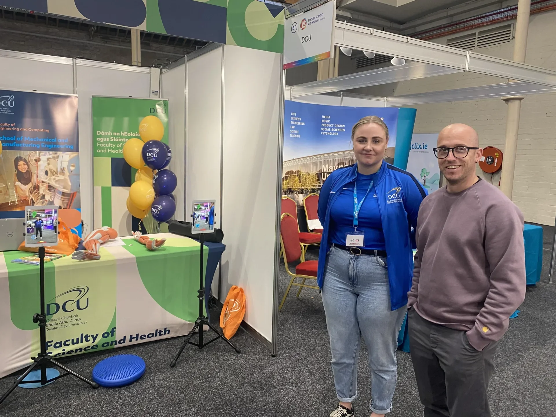 DCU staff at the Young Scientist and Technology Exhibition 