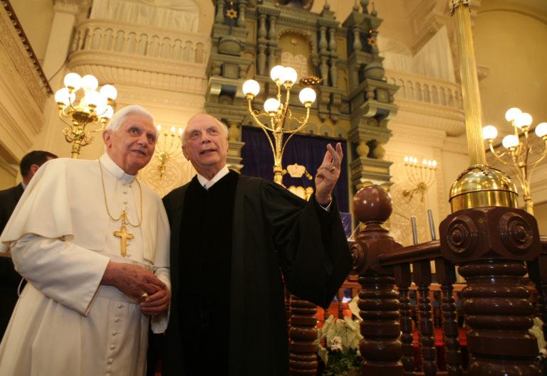 Pope Benedict in Park East Synagogue 