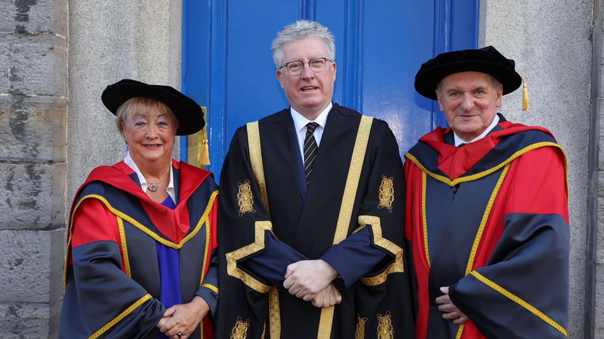 Prof Monica McWilliams, Prof Daire Keogh and Bertie Ahern