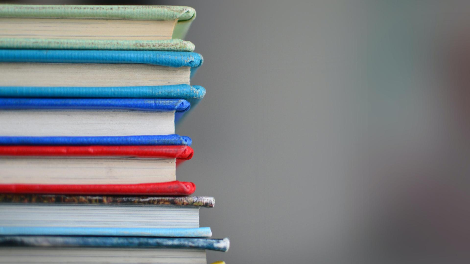 A stack of books