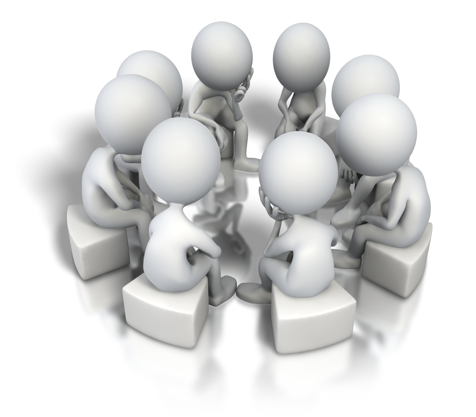 group of people in a circle