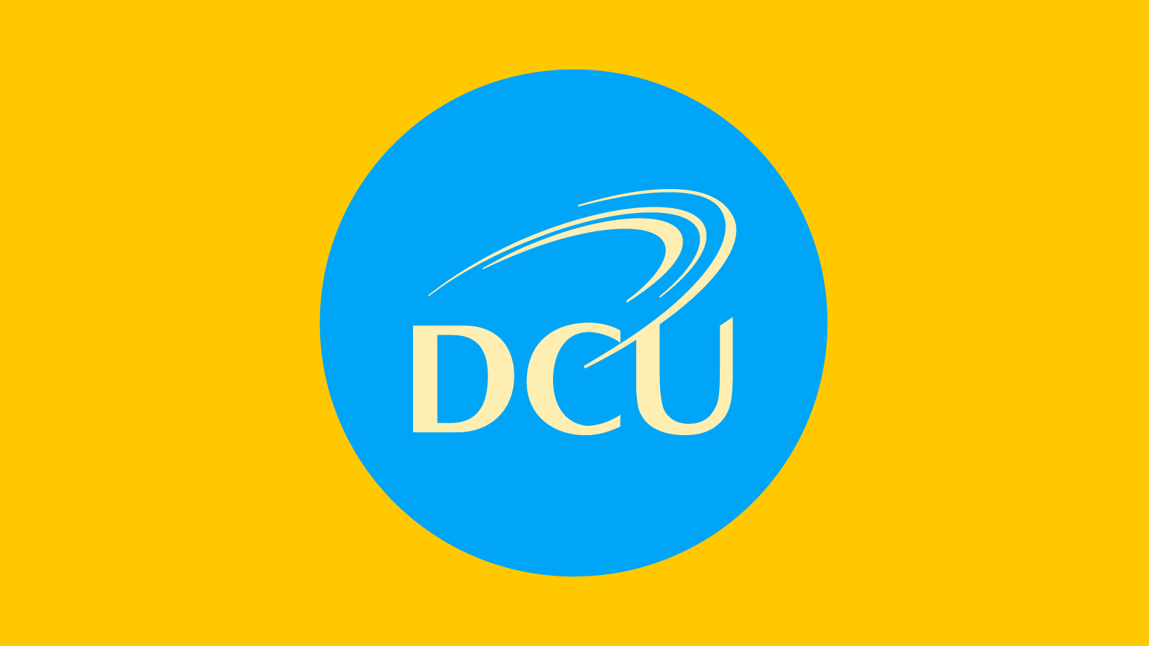 Graphic image with DCU logo