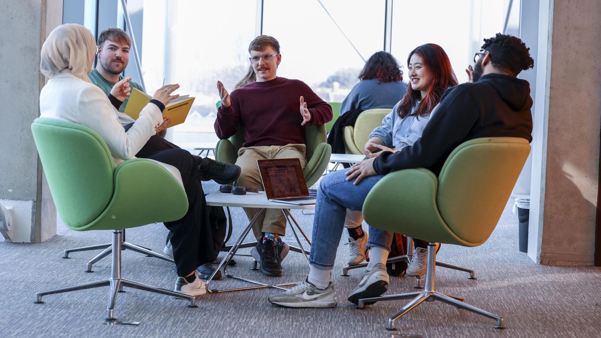 students sitting in a group