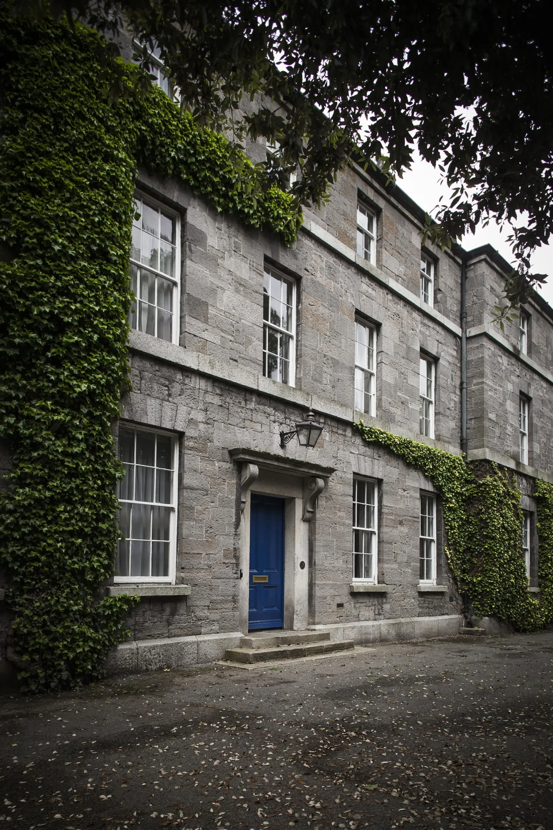 Front of old building