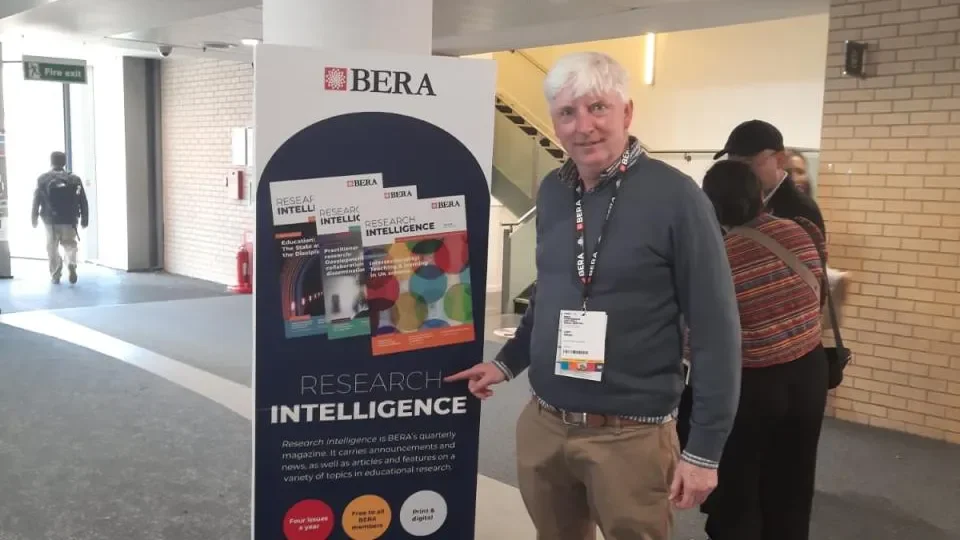 Dr. John White, Director of the DCU Changemaker Schools Network, at BERA Conference 2024