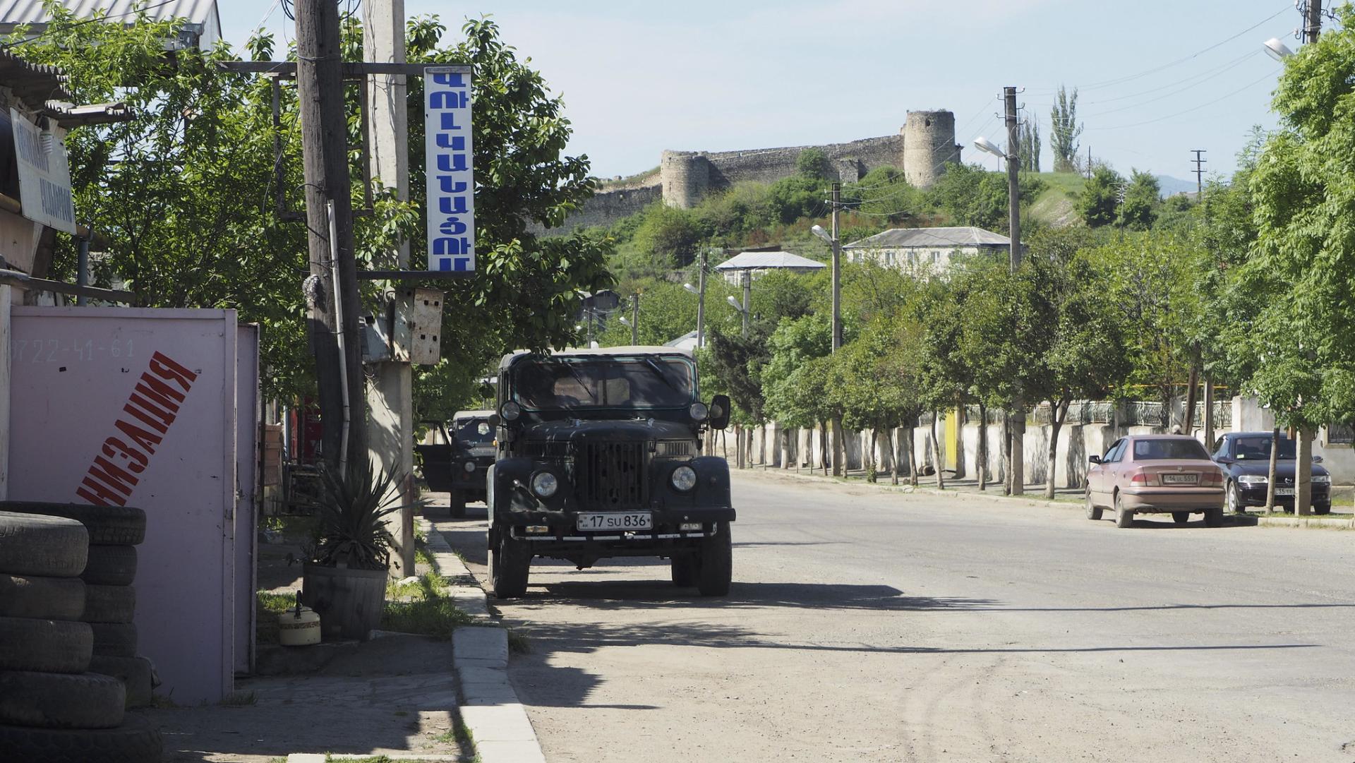 On the road north of Stepanakert. Askeran, Nagorno Karabakh