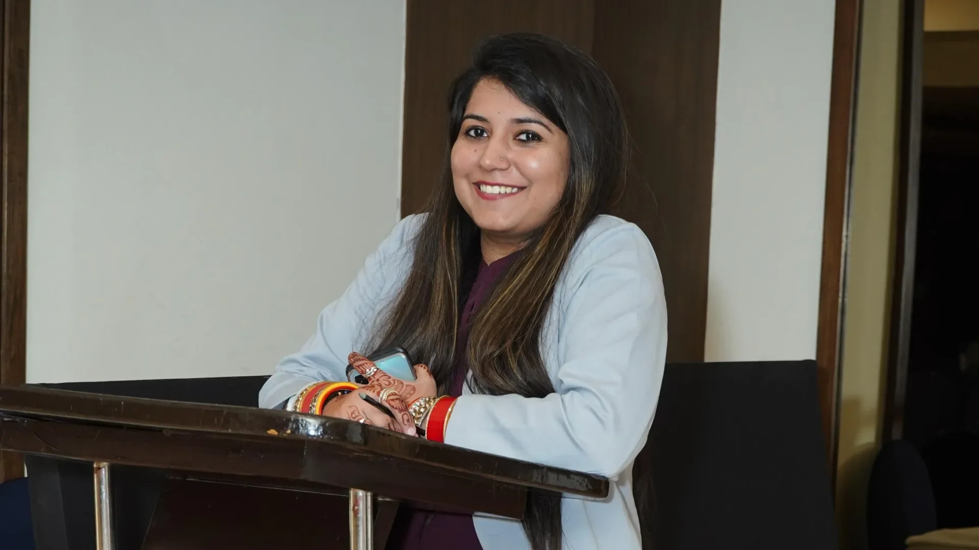 Shagun attending a fair