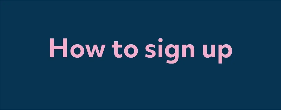 Sign up