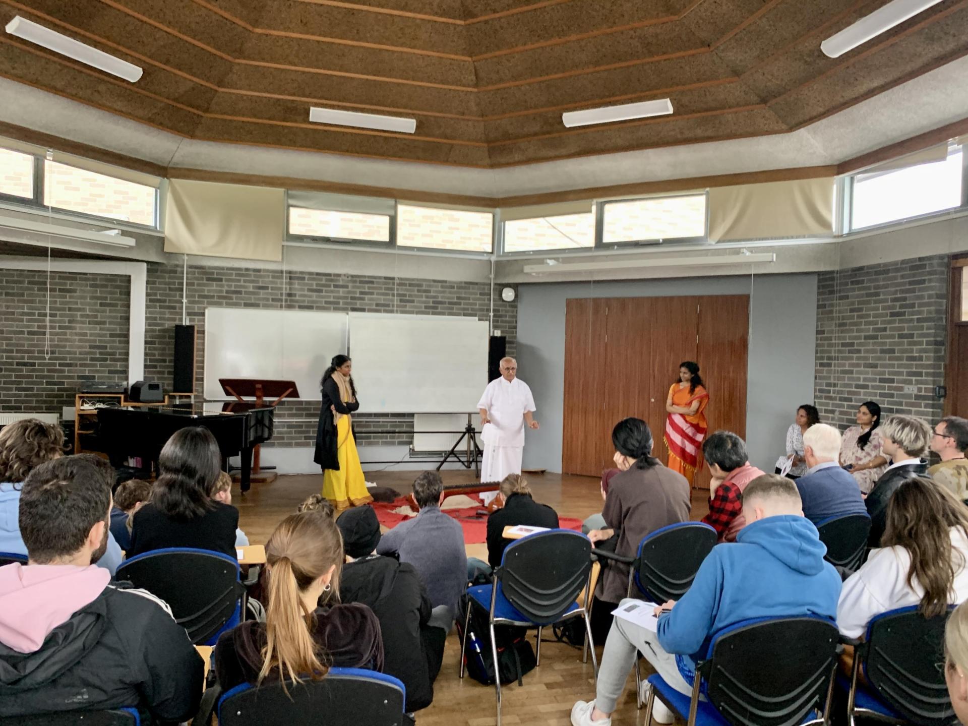 Professor Karaikudi S. Subramanian performs lunchtime concert